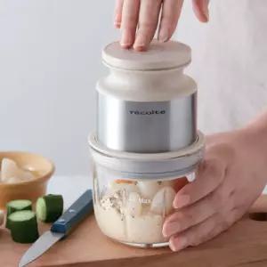 레꼴뜨 미니 초퍼 이유식 고기 야채 마늘 다지기 무선 분쇄기