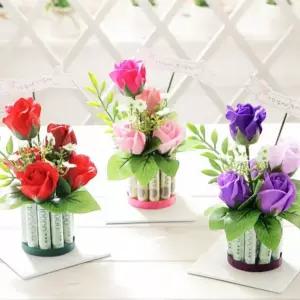 핸드메이드 로즈케익 메세지픽 플라워 용돈박스 (10) 어버이날 생신 용돈 케이크 선물 가정의달 카네이션