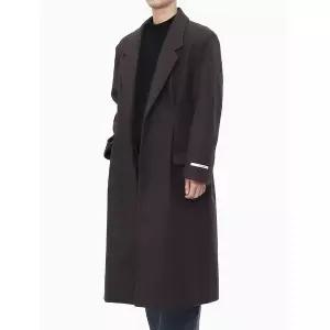 [스콰즈] 남자 겨울 핀턱 맥시 롱코트 울 혼방 데일리 아우터 SYM004_P383603672
