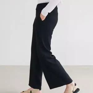 [제니유]첼스 여성 골지포켓 와이드팬츠 밴딩통바지_P301394512