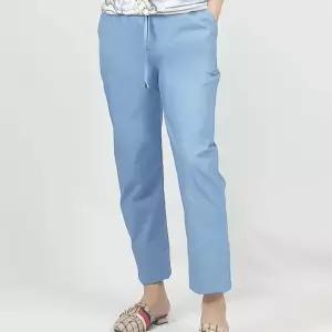 [제니유] 소프트 얇은 9부 여성 여름 긴바지 밴딩 슬랙스 팬츠 _P084659637