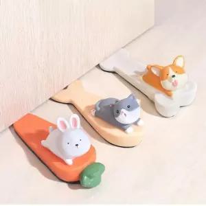 러블리 동물모양 충돌방지 문틈 스토퍼 문고정장치