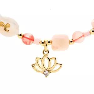 호연 연꽃 마노 합장주 팔찌 부적 재물운 사업운 소