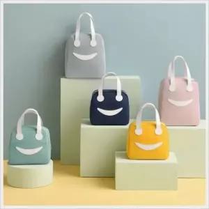 직장인 학생 피크닉 보온 보냉 가방 파우치 스마일