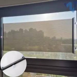 차량용 가정용 흡착식 붙이는 롤업 햇빛 가리개 차단 블라인드 68x125
