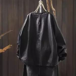 마요 빈티지 여성가죽자켓 스몰 가죽 시보리 재킷 레더 소프트 코트 UNO1