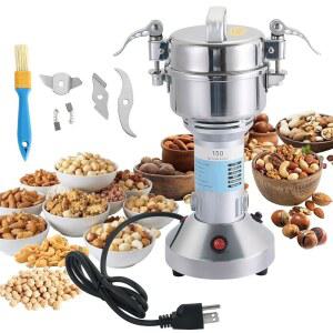 MAOPINER 750W 고속 전기 곡물 밀 그라인더 - 허브, 시리얼, 옥수수, 의약품, 조미료용 150g 스테인리스강 향신료 및 커피 그라인더 - 상업용 및 주방용