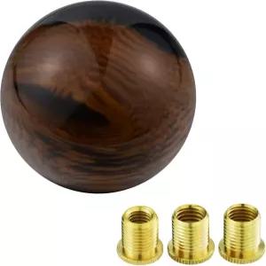 아렌벨 카 기어 시프터 레버 노브 광택 볼 시프트 스틱 핸들 교체는 대부분의 수동 자동차 블랙 및