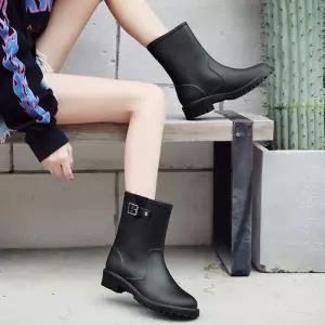 학생 포인트 편한 패션 키높이 캐주얼화 장마철 예쁜장화 여자 [m990D97]
