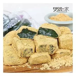 쑥향가득 쑥 인절미+콩가루 / 단호박 인절미+카스테라 가루 (당일생산/개별포장)