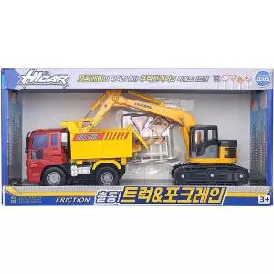 출동 트럭과 포크레인 유아 어린이 자동차 장난감