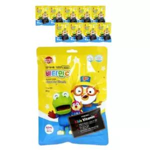 [태양생활건강] 뽀롱뽀롱 뽀로로 비타민C 50정 복숭아맛x10개