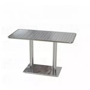 사각 테이블 레트로 매장용 카페 빈티지 식당 철제 크롬 정사각 대기실