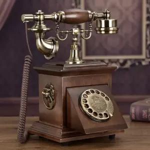 복고 전화기 유럽풍 유선 다이얼 클래식 빈티지 가정용 레트로 인테리어