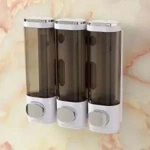 [RIZPICK]잠금락 벽걸이 물비누 디스펜서 3구 300ml 샴푸케이스