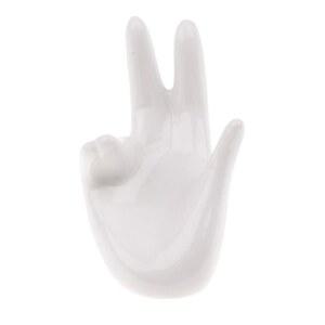 음악 및 수집가 액세서리를 위한 오카리나 장식용 디스플레이 모양 손 세라믹 노나 플루트 스탠드 홀더