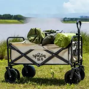 캠핑 웨건 소형 야외 캐리어 접이식 운반 카트 경량 브레이크 휴대 유틸