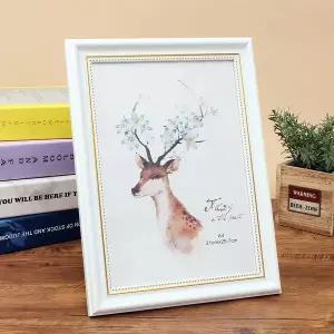 [RIZPICK]앤틱무드 허가증 상장 액자(A4) (화이트) 면허증