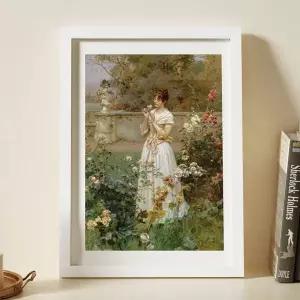 A4 우드 스탠드 액자 원목 화이트