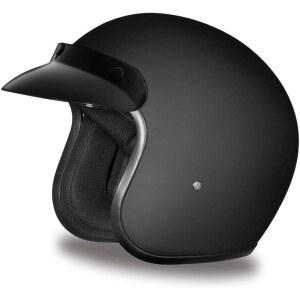 데이토나 헬멧 레트로 3/4 오픈 페이스 모터사이클 - 빈티지 스타일 남성 및 여성용 DOT 승인 헬멧 경량 조절 가능한 핏 탈착식 바이저 자전거 모페드 초퍼 스쿠터