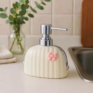 [RIZPICK]아무르홈 세라믹 디스펜서 핸드워시 욕실 샴푸통