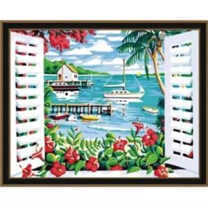 그리기 페인팅 명화 창밖 의 바다 40x50 DIY