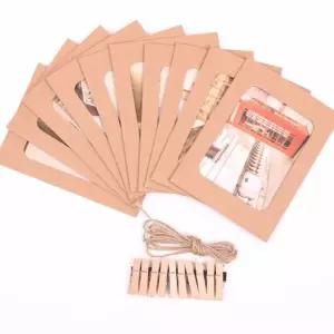 사진 페이퍼프레임 종이액자 세트 노끈사진걸이