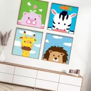 그림 유화 색칠하기 캔버스 테두리 미술교재 라이프