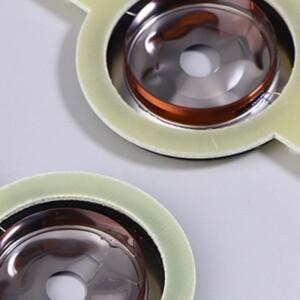 2개 25.4MM 트위터 보이스 코일 원형 스피커 트레블 혼 티타늄 필름 구리 도금 알루미늄 다이어프램 부품