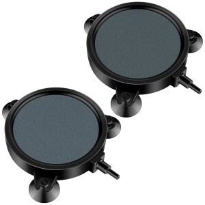 에어 펌프 버킷 어항 DWC 저수지 시스템을 수족관 포플라이 2팩 및 도구 순환 4인치 디스크 스톤 해제 버블 위한