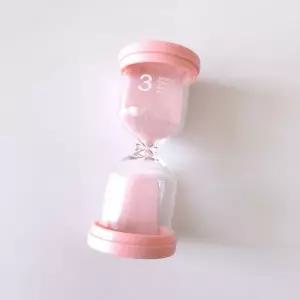 3분 모래시계 파스텔 핑크