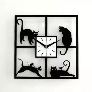 실내 벽시계 선물용 고양이 소품 카페 인테리어 C101