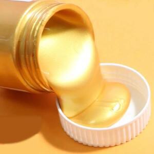 100ml 골드 페인트 금속 아크릴 조각상 색칠을 위해 퇴색되지 않는 방수 DIY 그린 낙서 광택 코팅