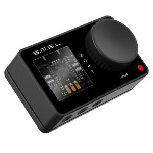 SMSL 나노 ONE 프로 외장 사운드 카드 하이파이 DSP 칩 가상 7.1 서라운드 사운드 Windows / Mac / Phone / Live Stream / Game 3.5mm 헤드폰 출력 마이크 입력 플러그 앤 플레이 무인(블랙)