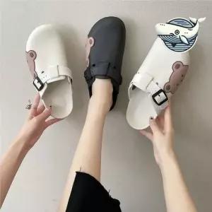 여성 캐릭터 방수 샌들 슬리퍼 실내화 귀여운 예쁜창고 사무실슬리퍼 곰 실내슬리퍼
