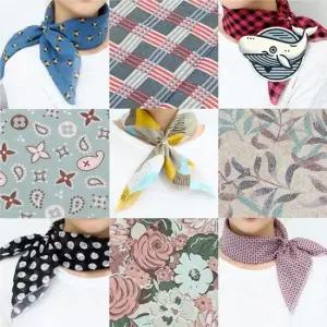 다양한 색상 사각 손수건 소품 보관용 멀티 예쁜창고 쁘띠스카프 단체선물 선물 면손수건