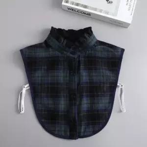 체크 카라 클래식 셔츠 레이어드 페이크 유니폼 클래식체크셔츠 체크레이어드카라