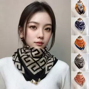 여성 머플러 봄가을 엘레강스 마그네틱 스카프 쁘띠스카프 마그네틱스카프 롱스카프