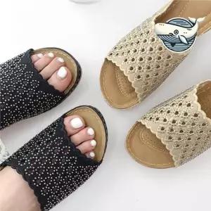 여성 핫픽스 슬리퍼 데일리 스타일 편안한 여름 뮬슈즈 정장슬리퍼 데일리슬리퍼