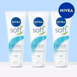 [니베아]니베아 소프트 리프레싱 모이스춰라이징 크림 75ml 3개