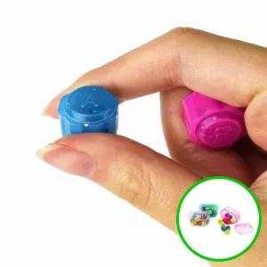 MF05 크리스탈 공기놀이 12알 추억놀이 휴대용 컬러 팔각케이스 세트 초등돌봄교실