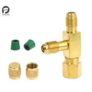 1세트 T형 1/4인치 SAE 밸브 코어 티 어댑터 (에어컨 및 냉동 장비 액체 주입 도구용)