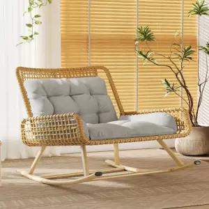 베란다 흔들의자 라탄 스윙체어 1인용 발코니 카페 휴식 라운지 야외용