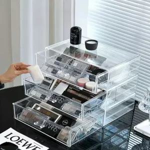 서랍장 화장품서랍 보관함 탁상 진열장 투명 화장대 수납함 책상