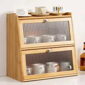 소형 그릇장 원목 장식장 수납장 도어형 빈티지 찬장 미니 주방가구 캐비닛