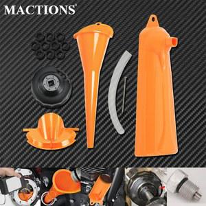 오토바이 엔드 캡 스타일 오일 필터 렌치 깔때기 필러 커버 1105 씰링 O 링 Harley Sportster Touring Dyna