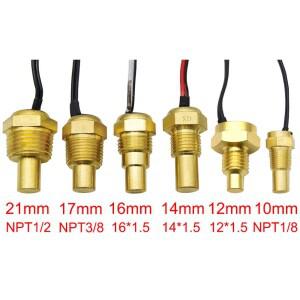 범용 수온 센서 자동차 온도 게이지 12V/24V 10MM
