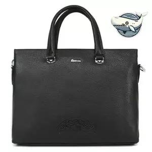 양가죽 크로스 핸들 서류 가방 멀티 수납 블랙 40대직장인가방 회사원노트북가방