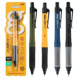 유니 쿠로토가 엔진-홀드기능 0.5 스위치 샤프-알파겔 연필 수입 필기구 펜 슬 제도