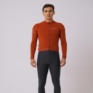 SPEXCEL LAB  PRO 겨울 열 양털 사이클링 유니폼 긴 소매 레이스 맞는 나일론 직물 따뜻하고 통기성 남자